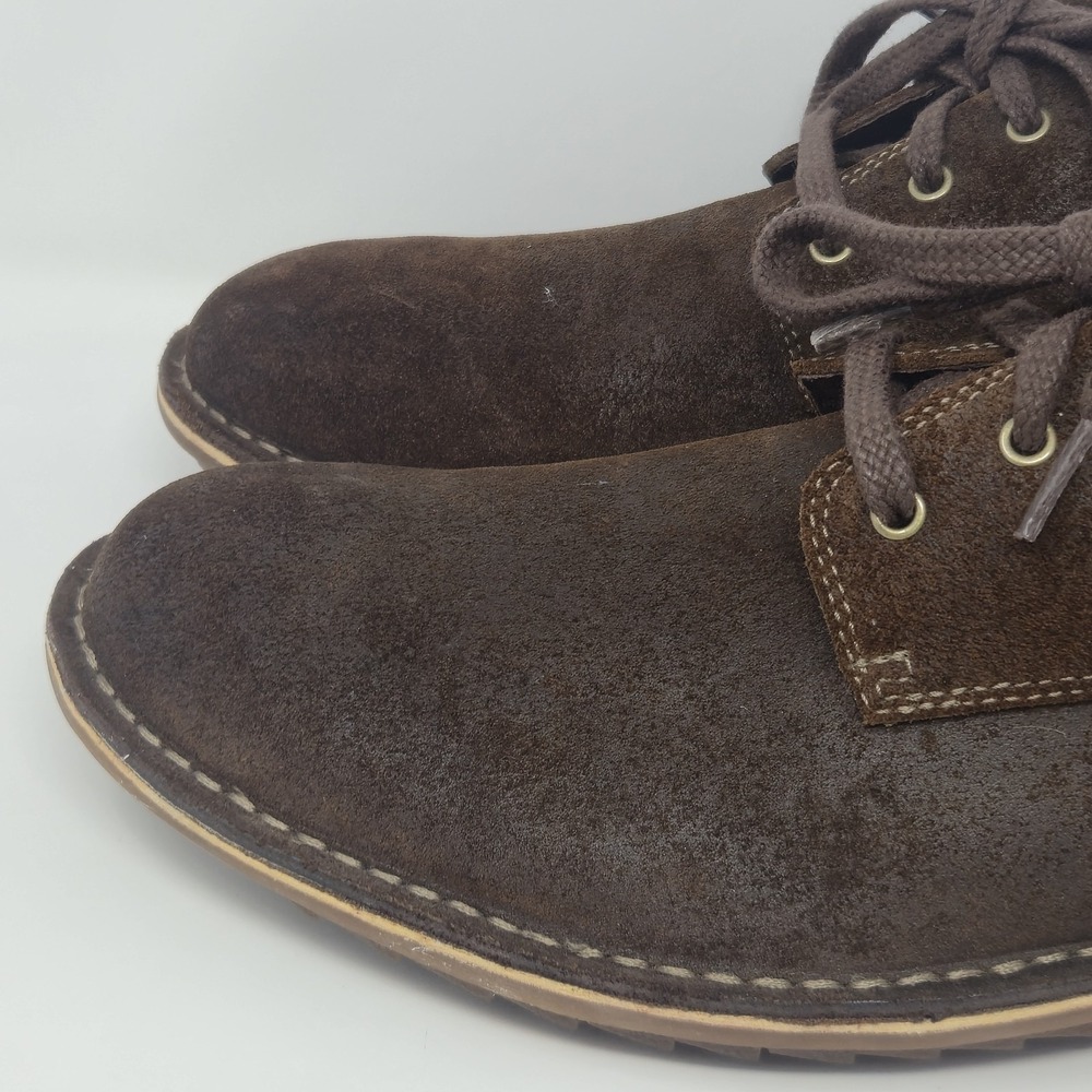 Clarks Men's 13 M Brown Suede Oxford Shoes 82655 Plain Toe Casual Comfort - Picture 10 of 16